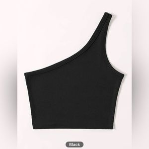🖤 black womens SHEIN black crop top size M